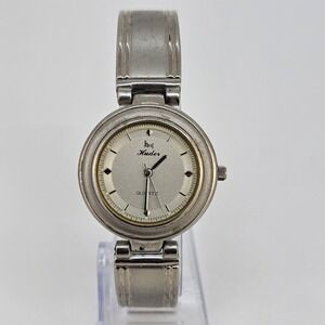 32MM Women's Watch Gray Dial Gray Bracelet Band 7" New Battery